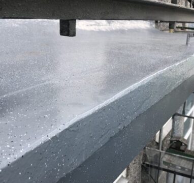 Rõdude remont ja renoveerimine Kortermaja renoveeritud rõdu betoonplaat vedelplast hüdroisolatsiooniga