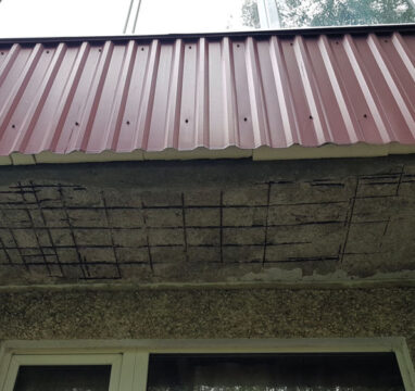 Rõdude remont ja renoveerimine Lagunenud rõdu betoonplaat